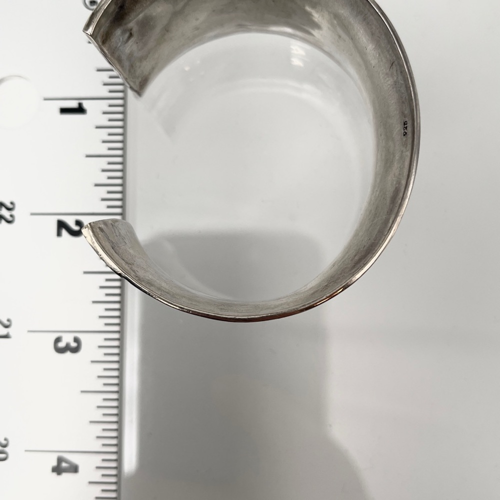 Sterling Silver .925 Cuff Bracelet - Picture 6 of 8